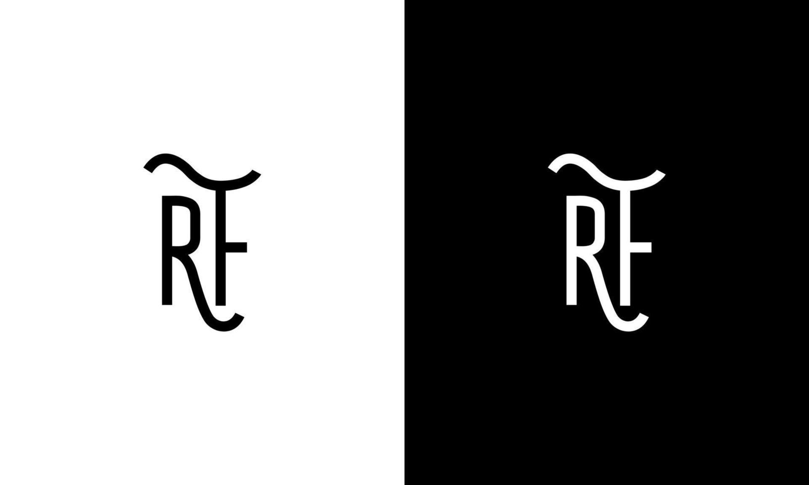 Letter RF vector logo free template Free Vector