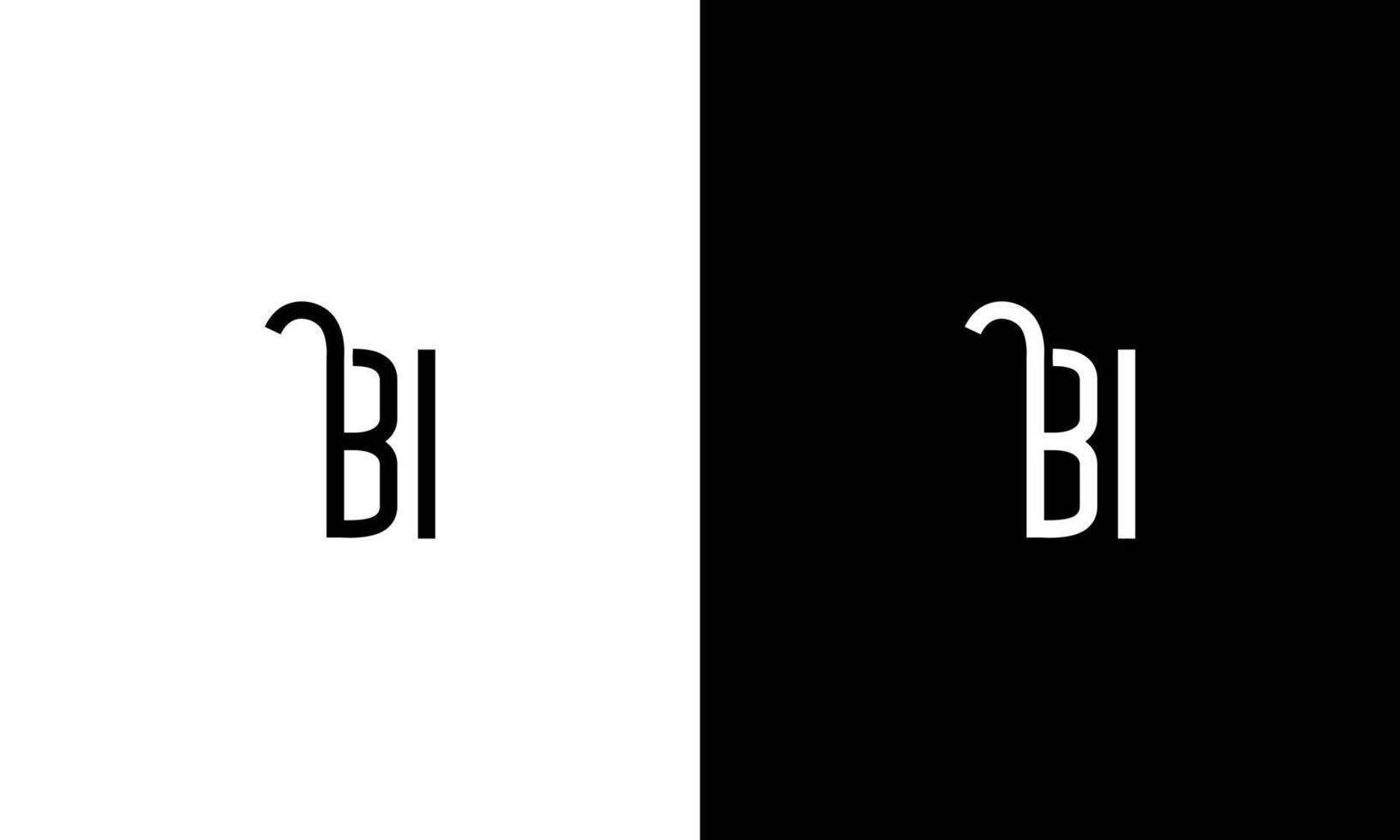 Letter BI vector logo free template Free Vector