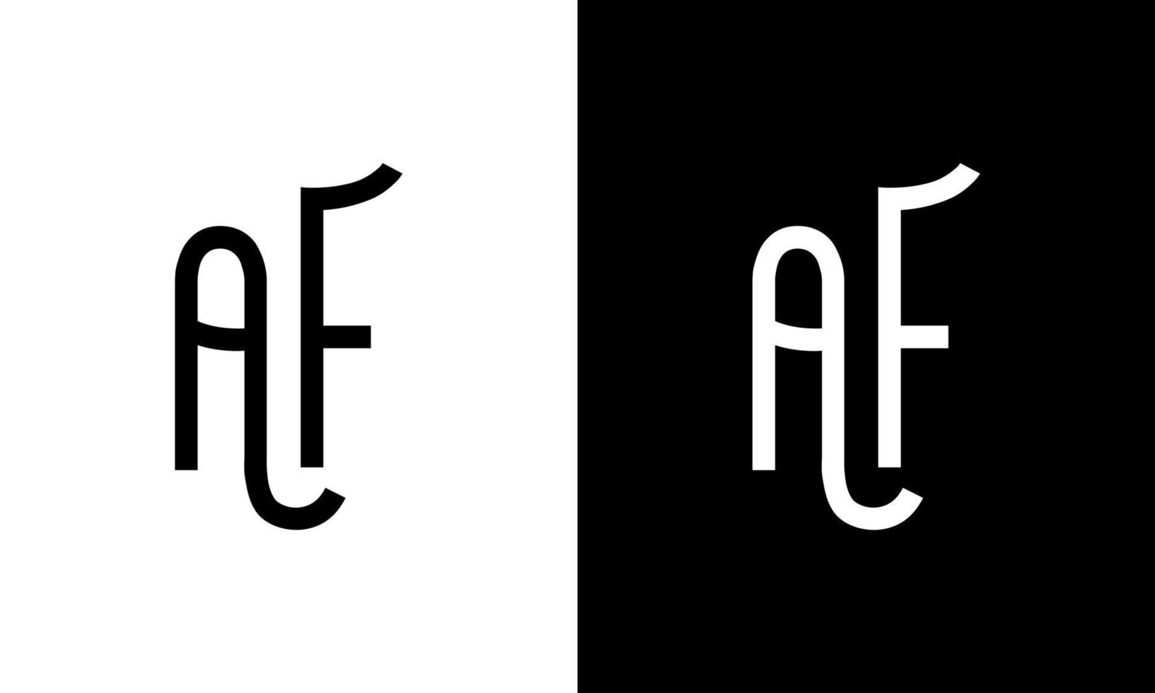 Letter AF vector logo free template Free Vector