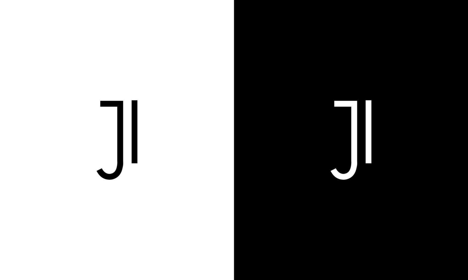 Letter JI vector logo free template Free Vector
