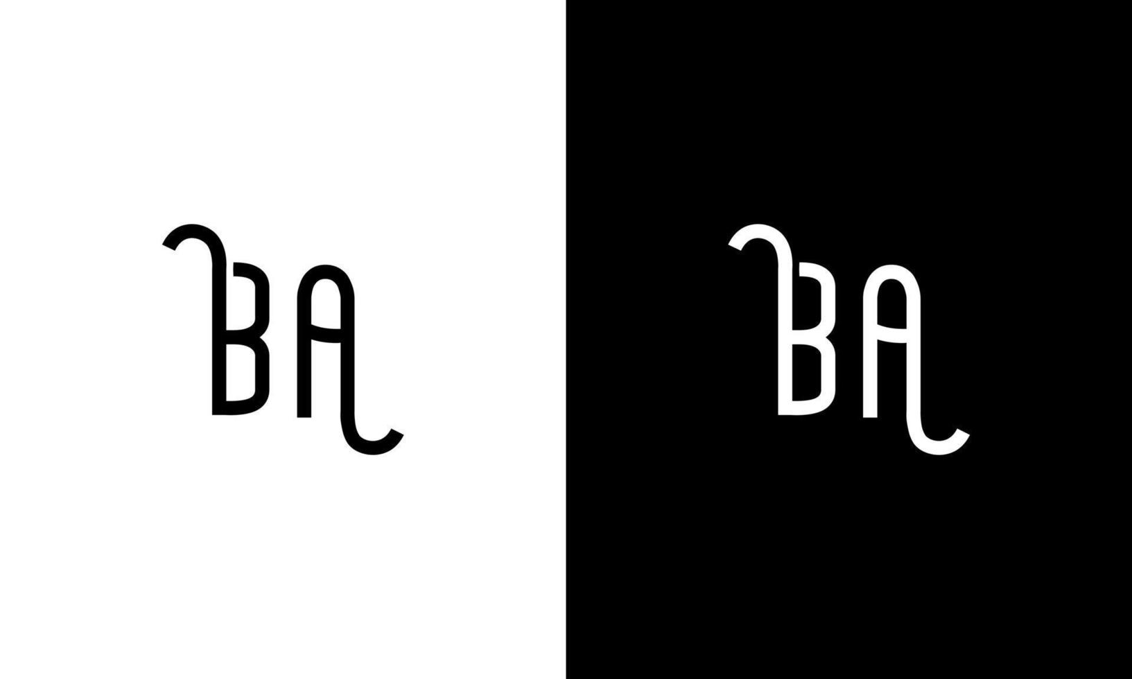 Letter BA vector logo free template Free Vector