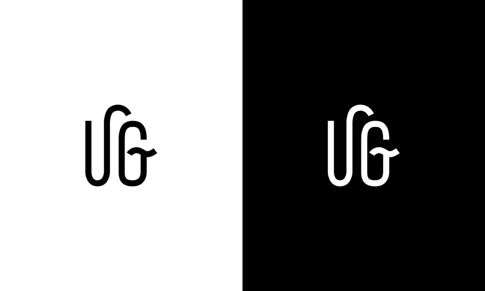 Letter UG vector logo free template Free Vector