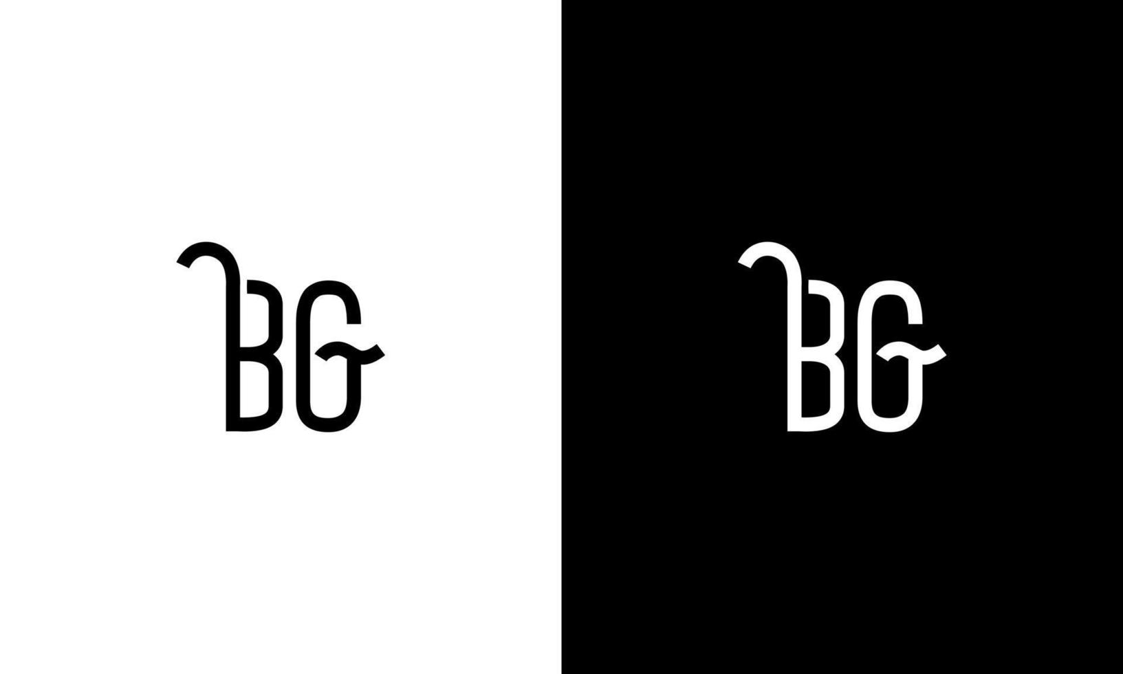 Letter BG vector logo free template Free Vector