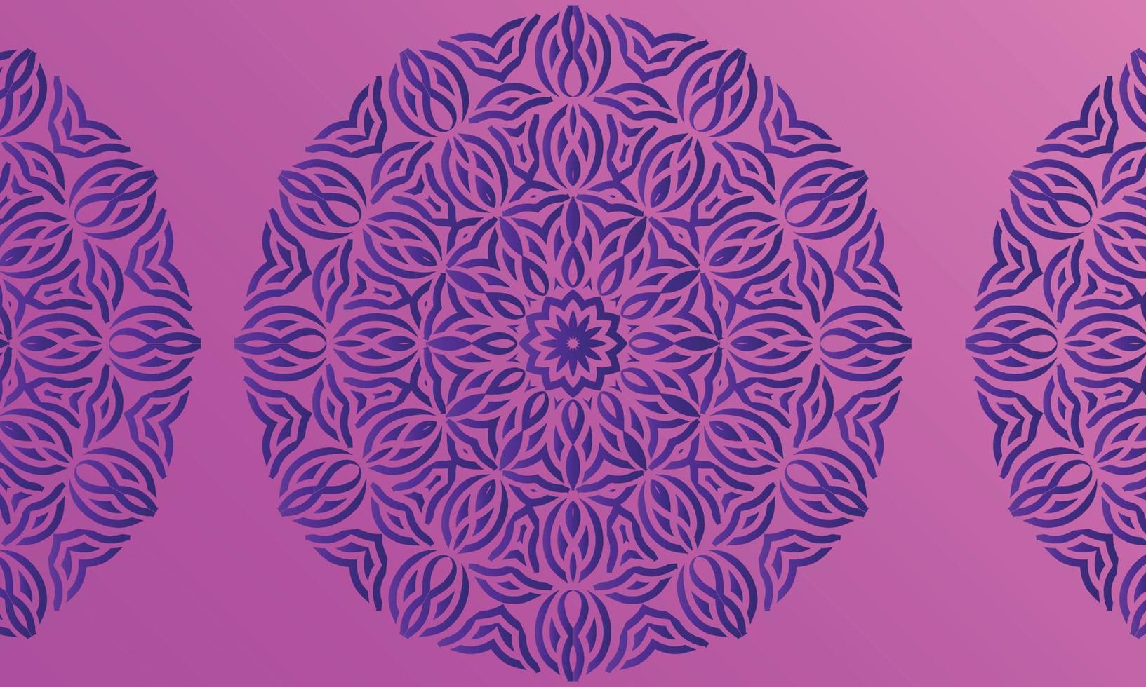 Abstract colorful Mandala design background. vector