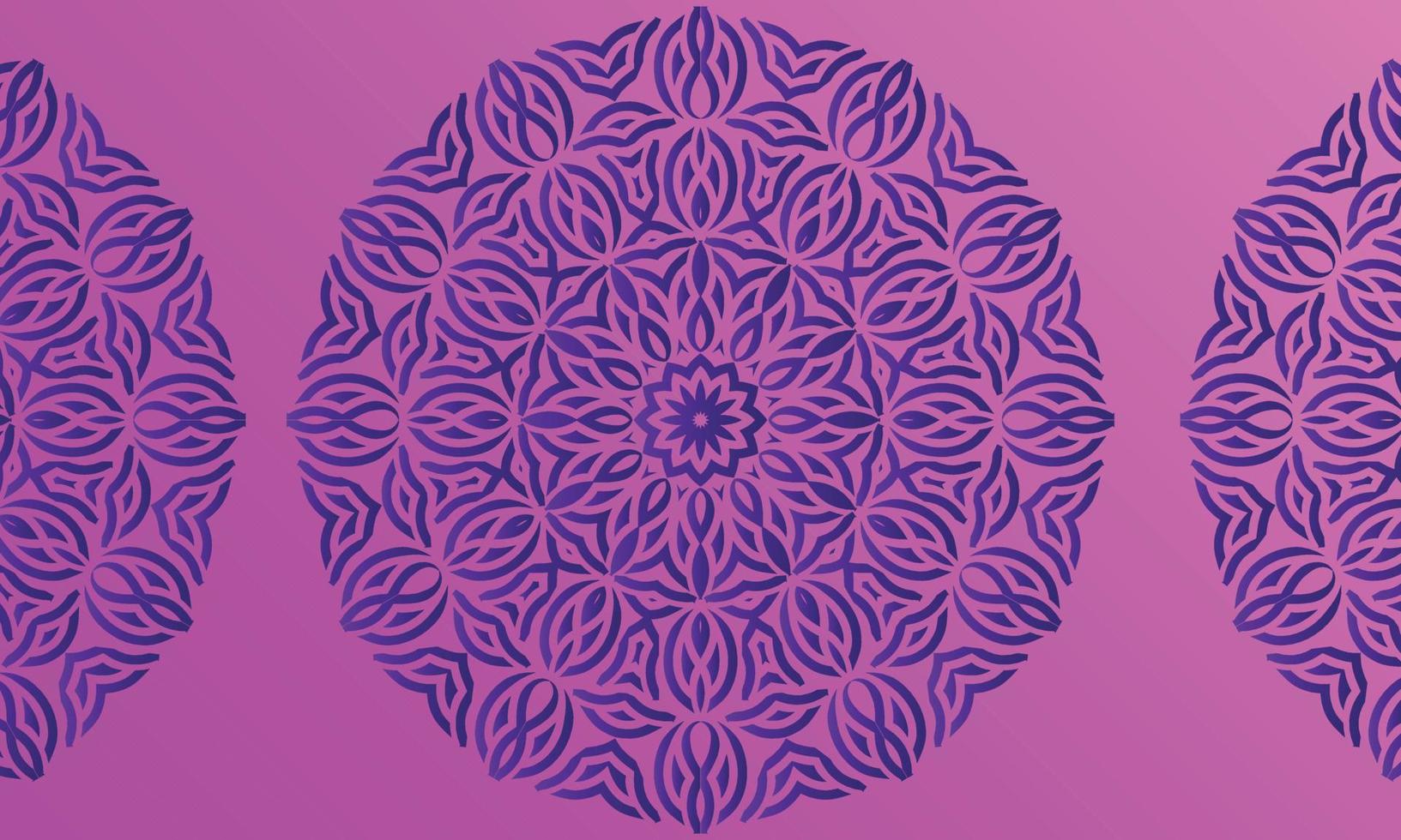 Fondo de diseño de mandala colorido abstracto. vector