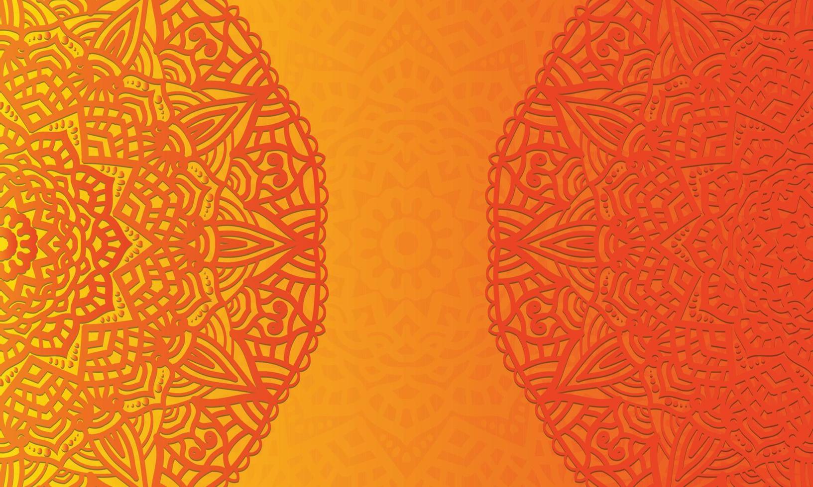 Abstract colorful Mandala design background. vector