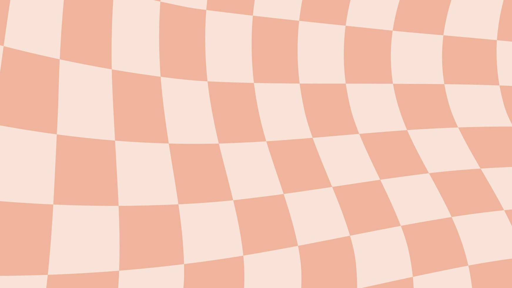 aesthetic orange checkerboard distorted checkered wallpaper illustration, perfect for wallpaper, backdrop, postcard, background vector