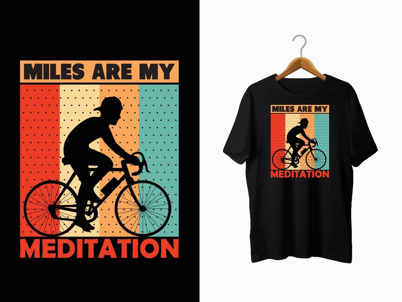 Bicycle T-Shirt Design vector