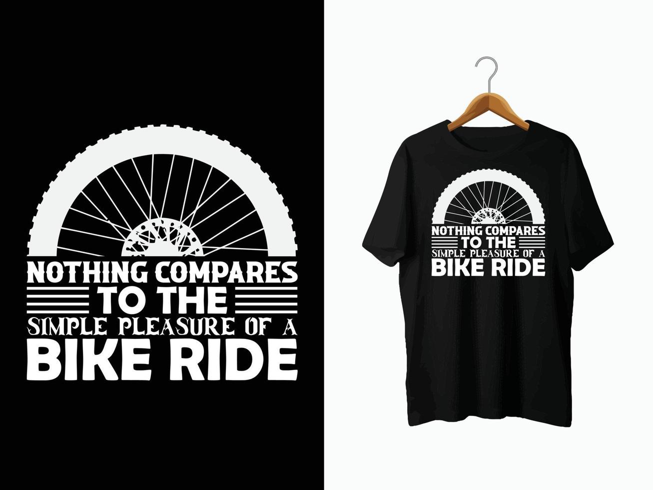 Bicycle T-Shirt Design vector