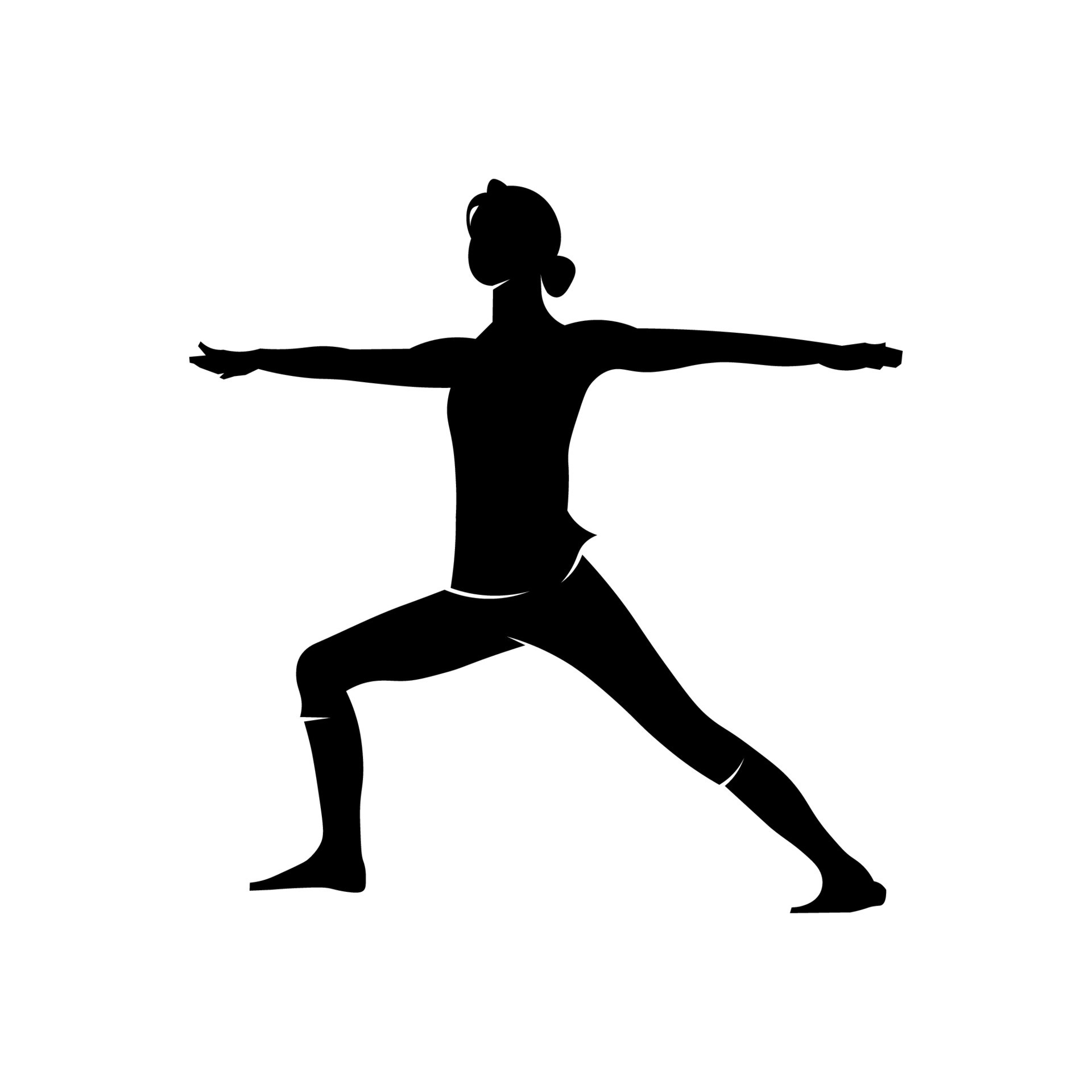 silhouette yoga pose. a movement to relax 11561989 Vector Art at Vecteezy