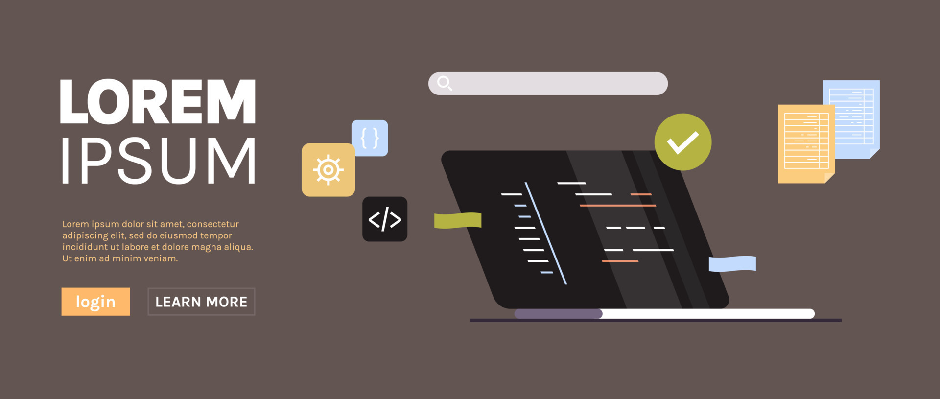 Developing new software on laptop and freelance developer programming ...