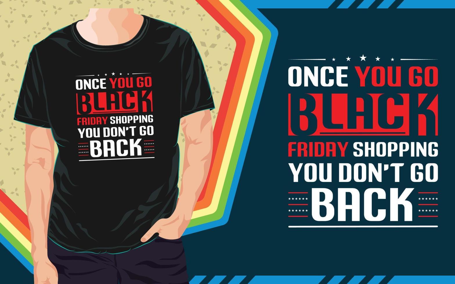 Black Friday Typography T Shirt Design vector