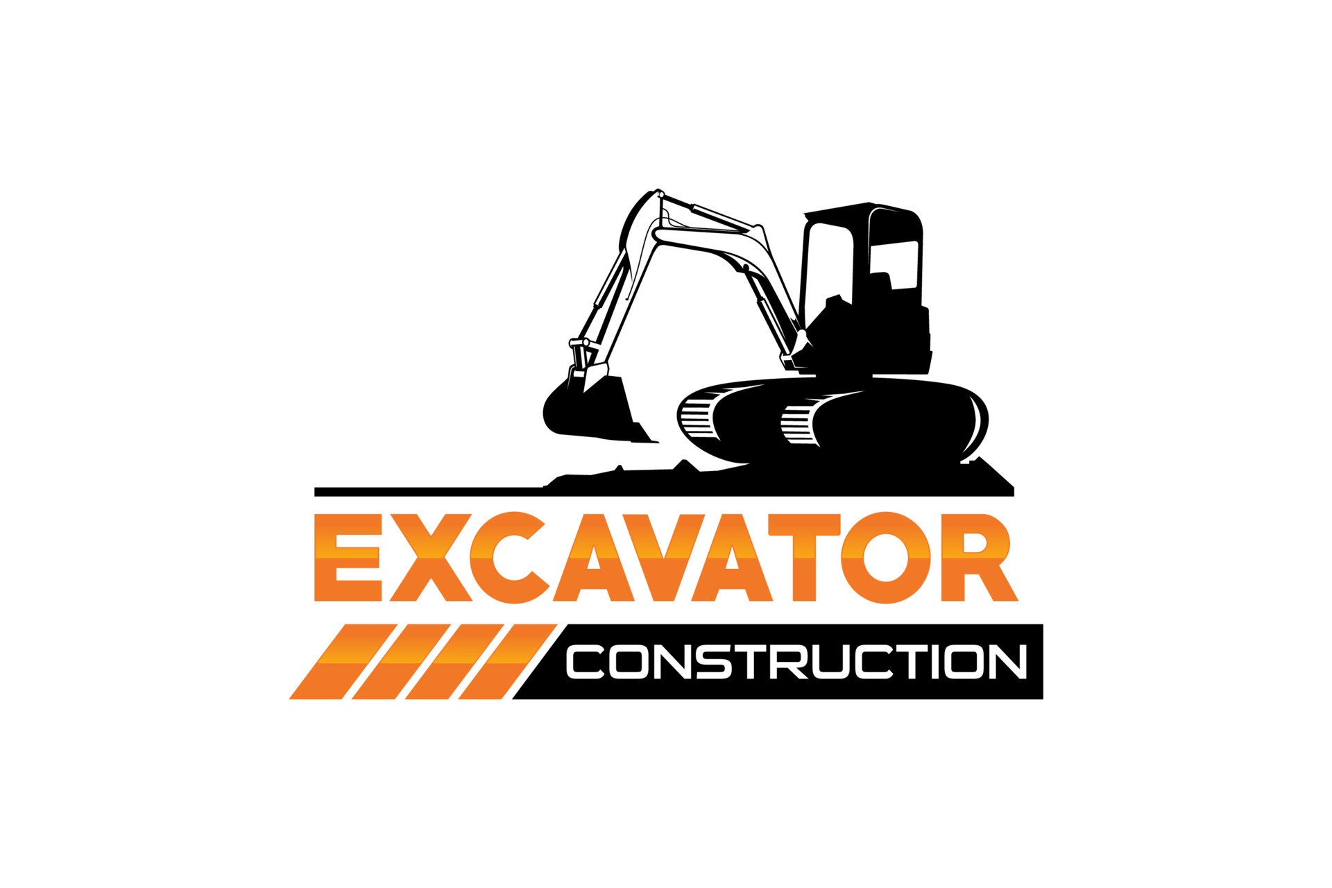 Excavator logo template vector. Heavy equipment logo vector for ...