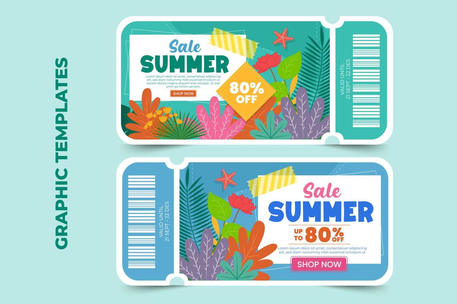 Summer Sale Graphic template easy to customize simple and elegant design vector