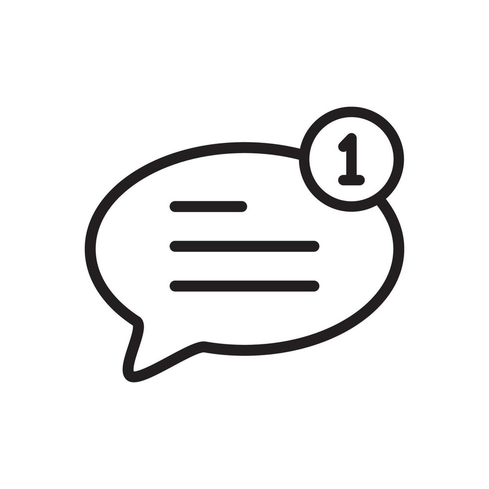 bubble speech icon in trendy flat style vector