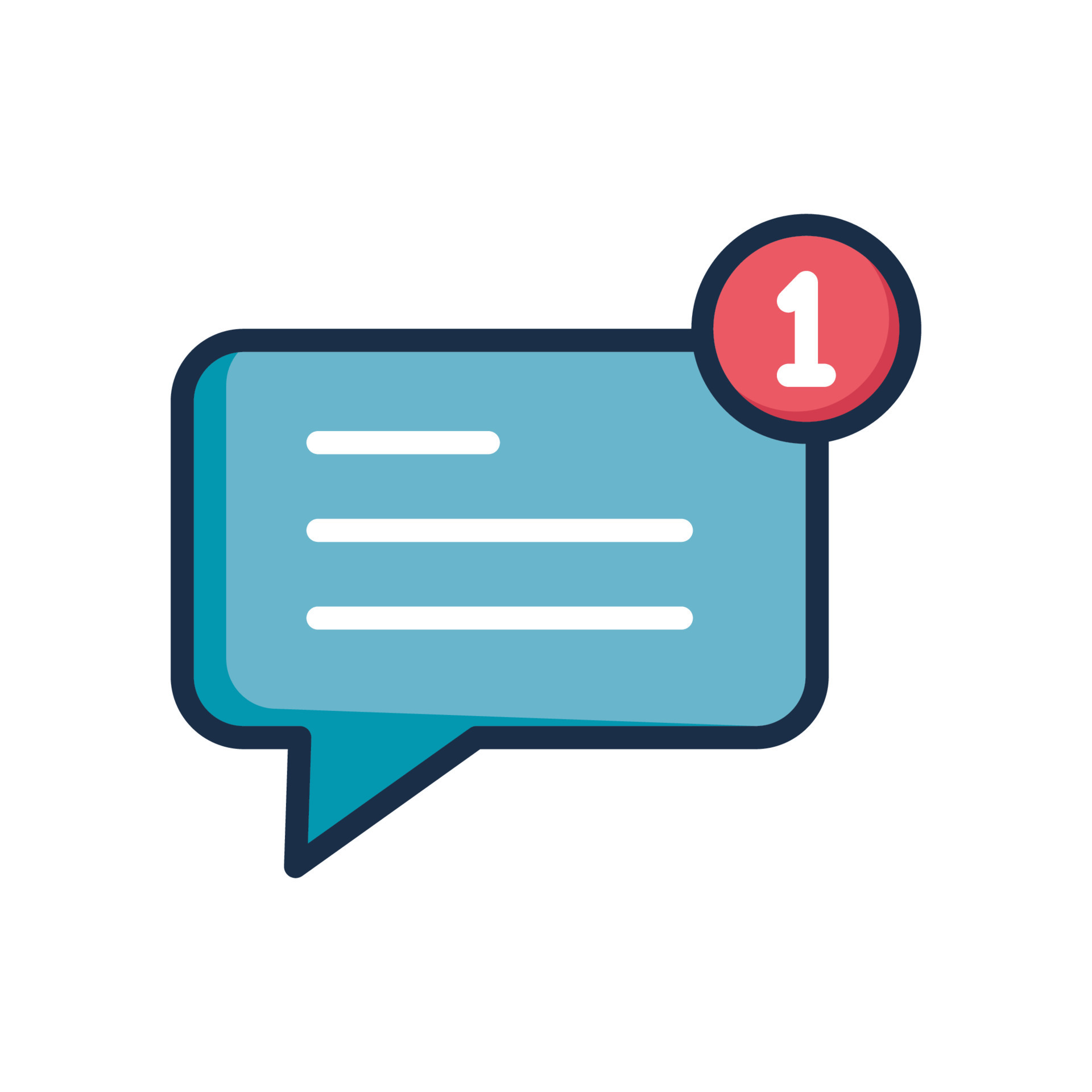 colorful bubble speech icon in trendy flat style 11564939 Vector Art at ...