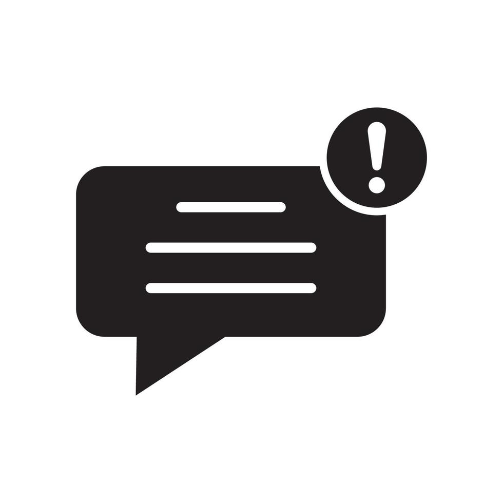 bubble speech icon in trendy flat style vector