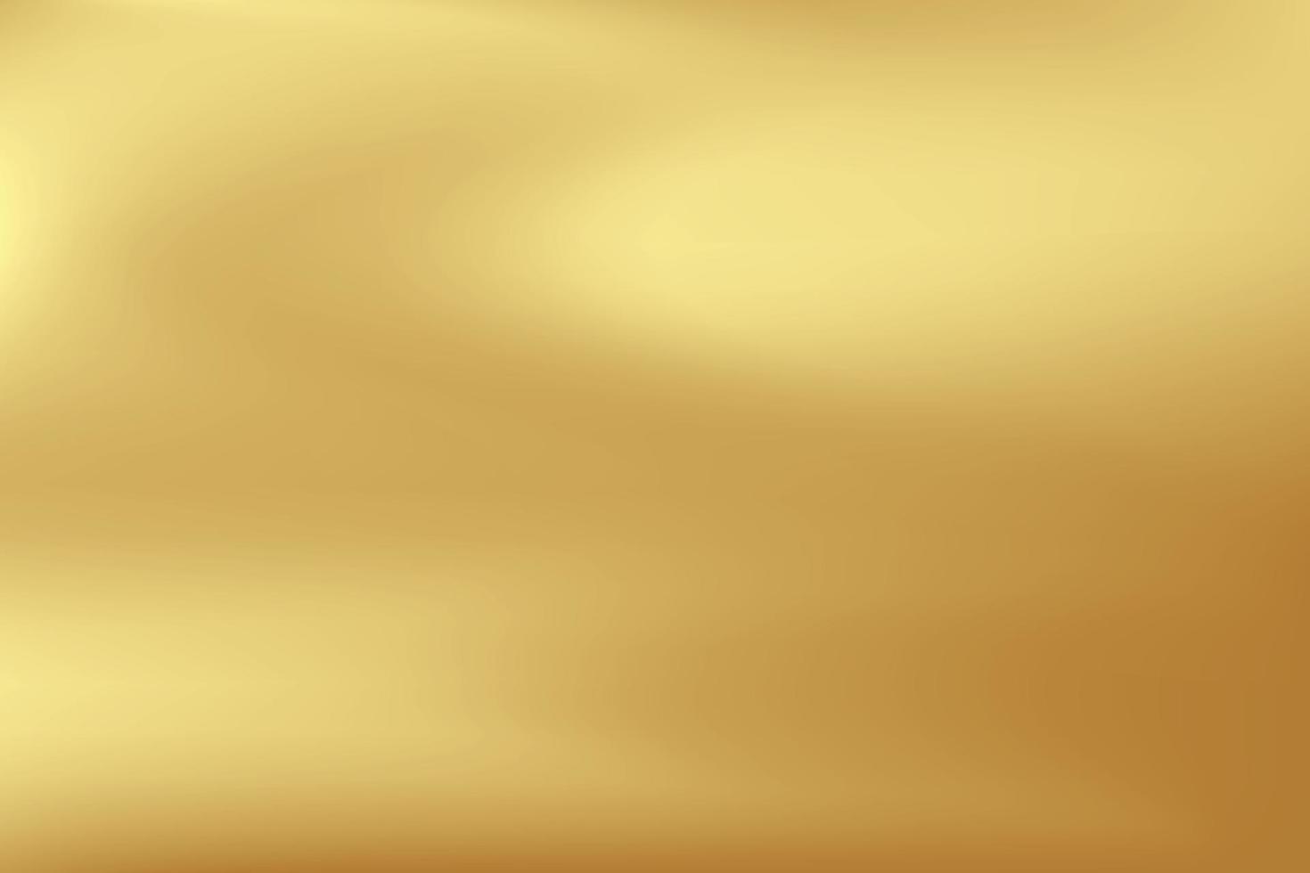 Gold abstract blurred gradient background. Vector illustration.