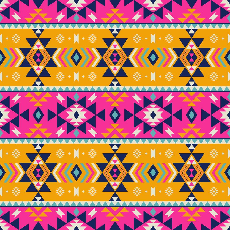 Abstract geometric stripes pattern. Ethnic southwest aztec geometric colorful stripes seamless pattern background. Use for fabric, ethnic interior decoration elements, upholstery, wrapping. vector