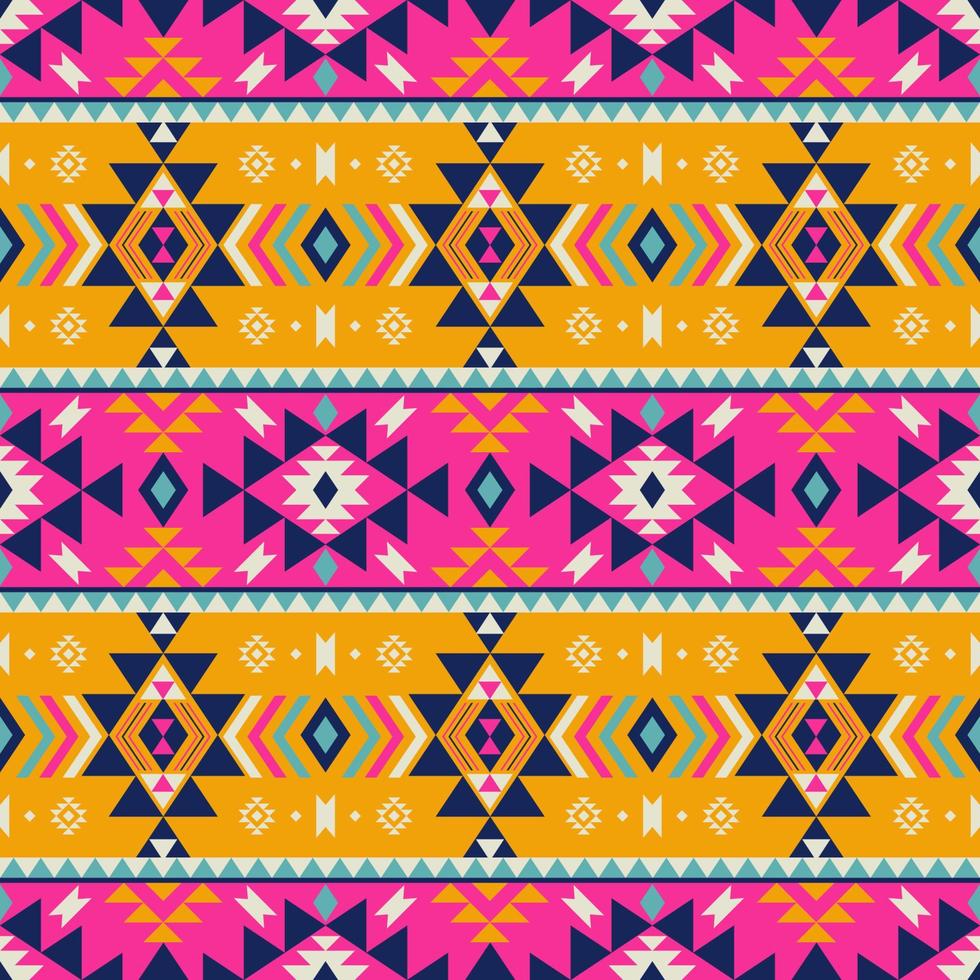 Abstract geometric stripes pattern. Ethnic southwest aztec geometric colorful stripes seamless pattern background. Use for fabric, ethnic interior decoration elements, upholstery, wrapping. vector