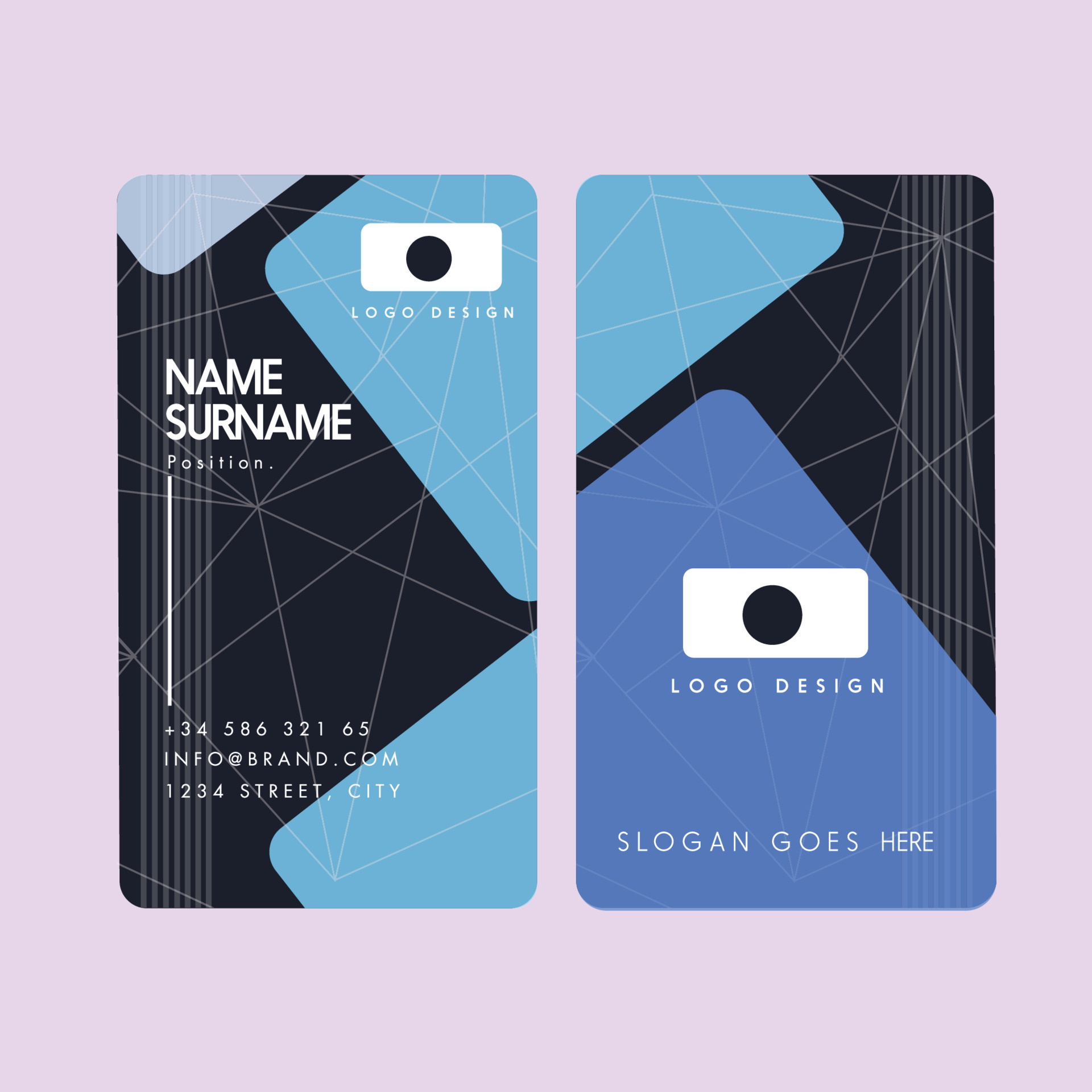 visiting card template 11565341 Vector Art at Vecteezy