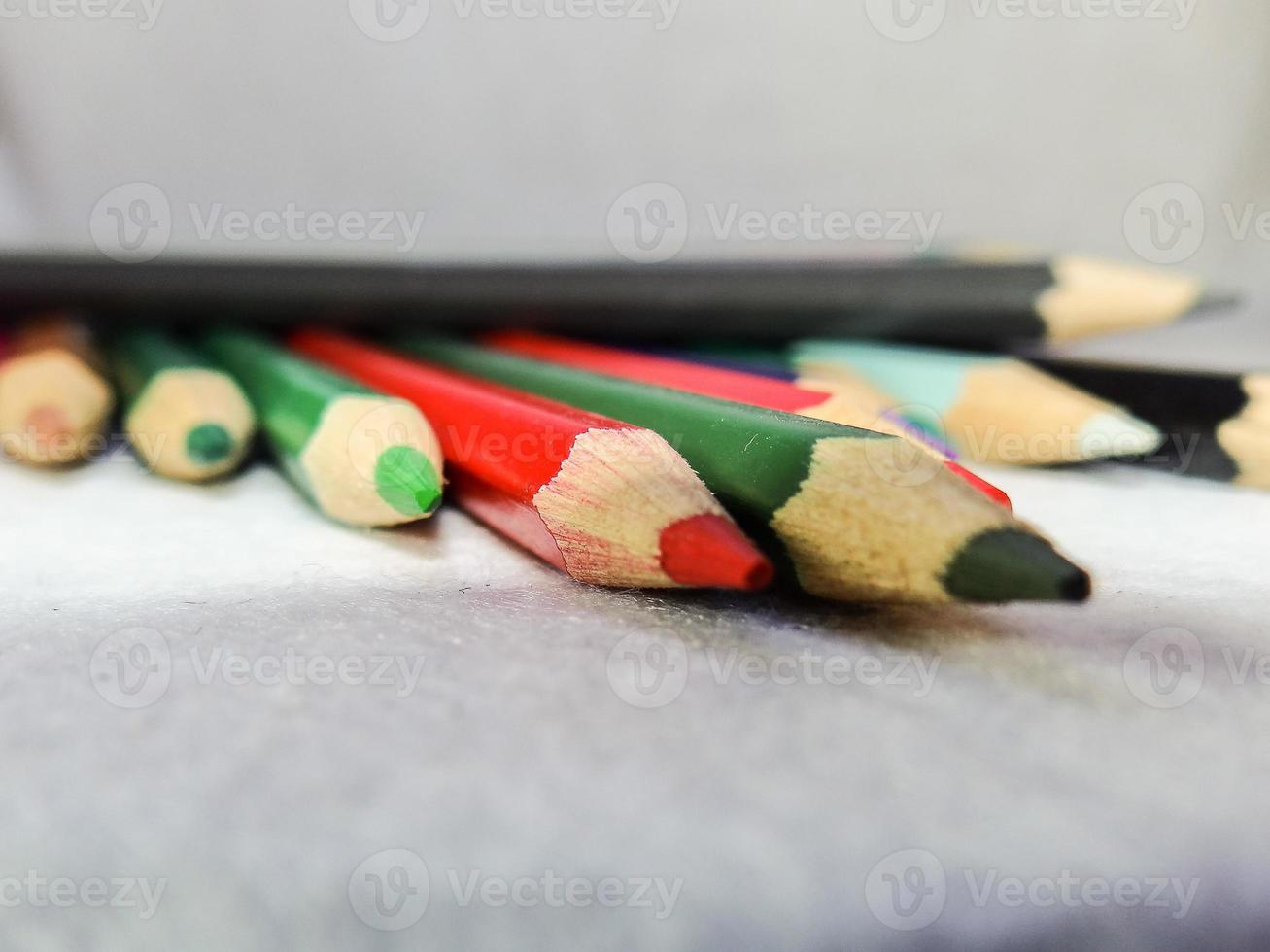 grupo de lápices de colores foto