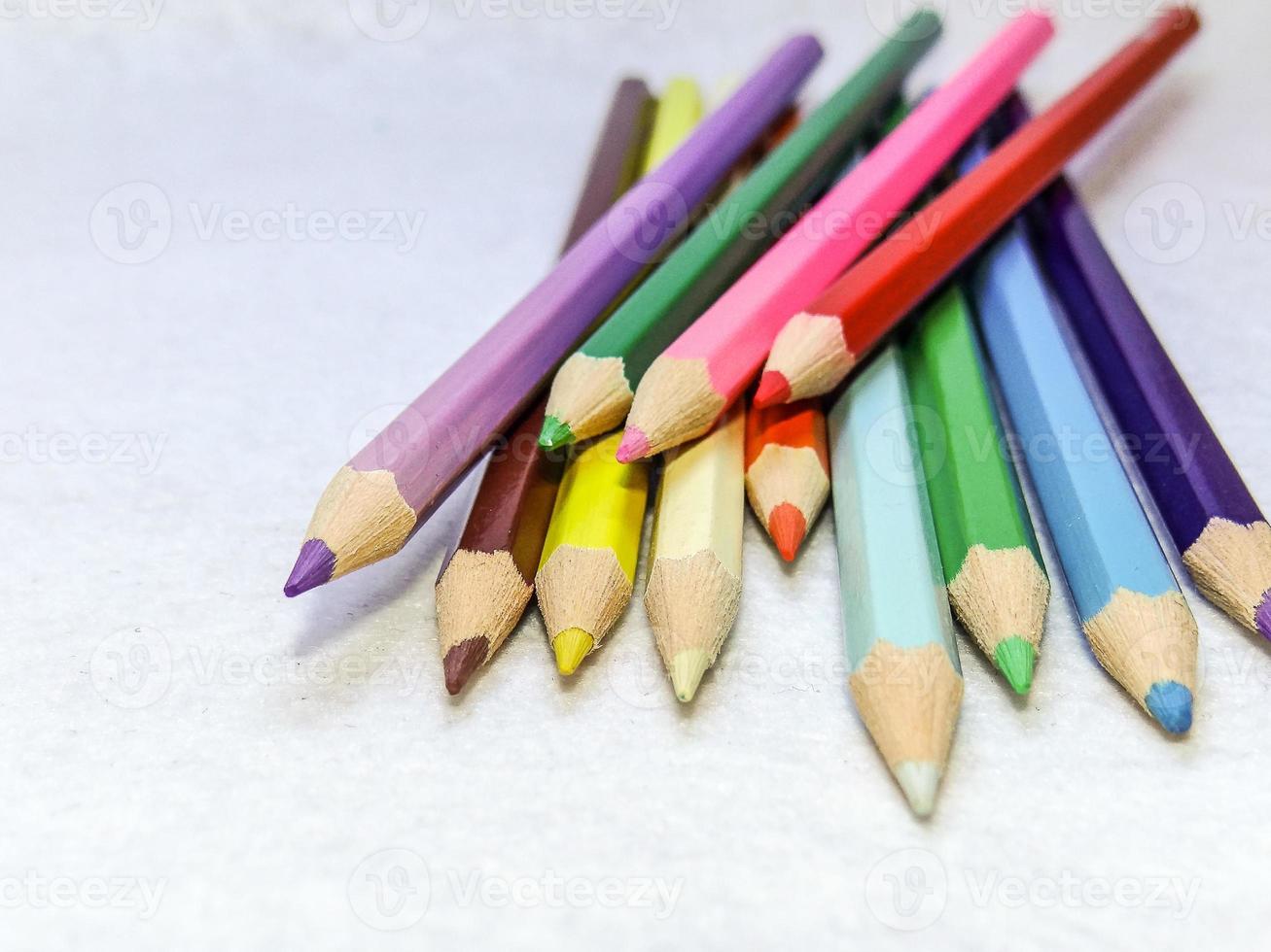 Colored pencils group photo