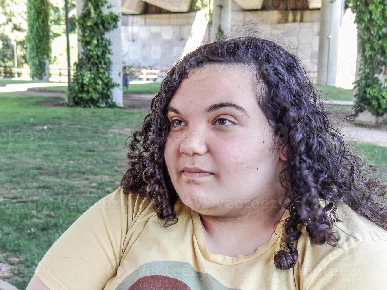 young girl in the park photo