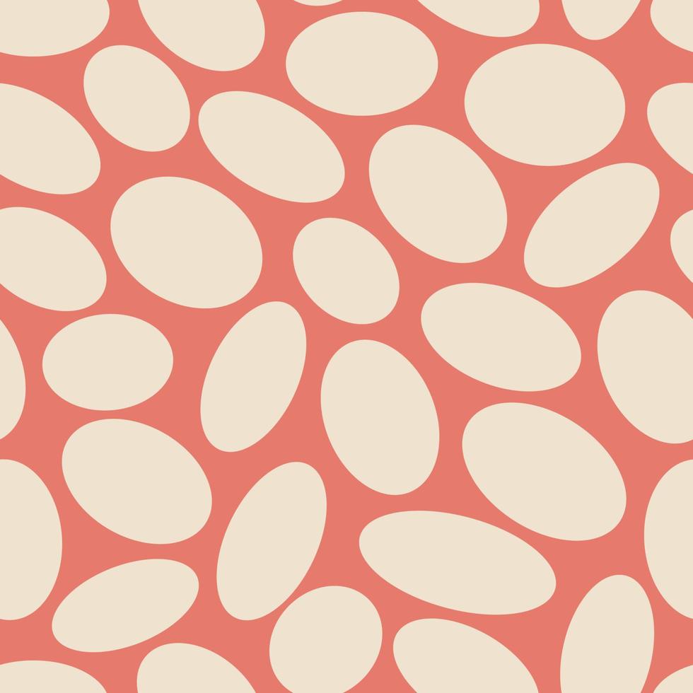 Ovals abstract seamless vector pattern