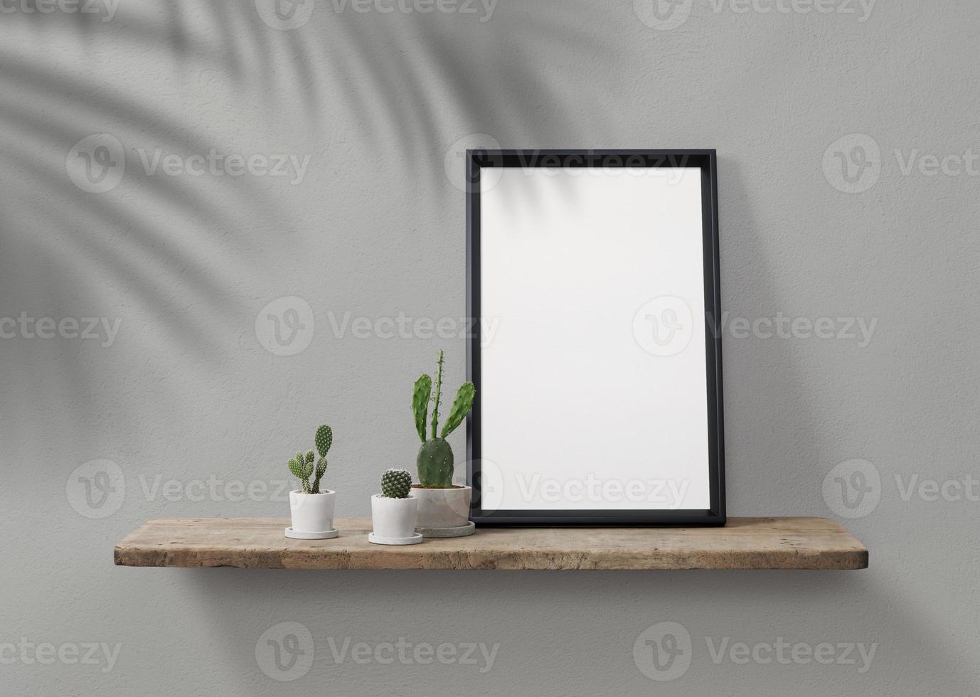 Photo frames mockup with shadow