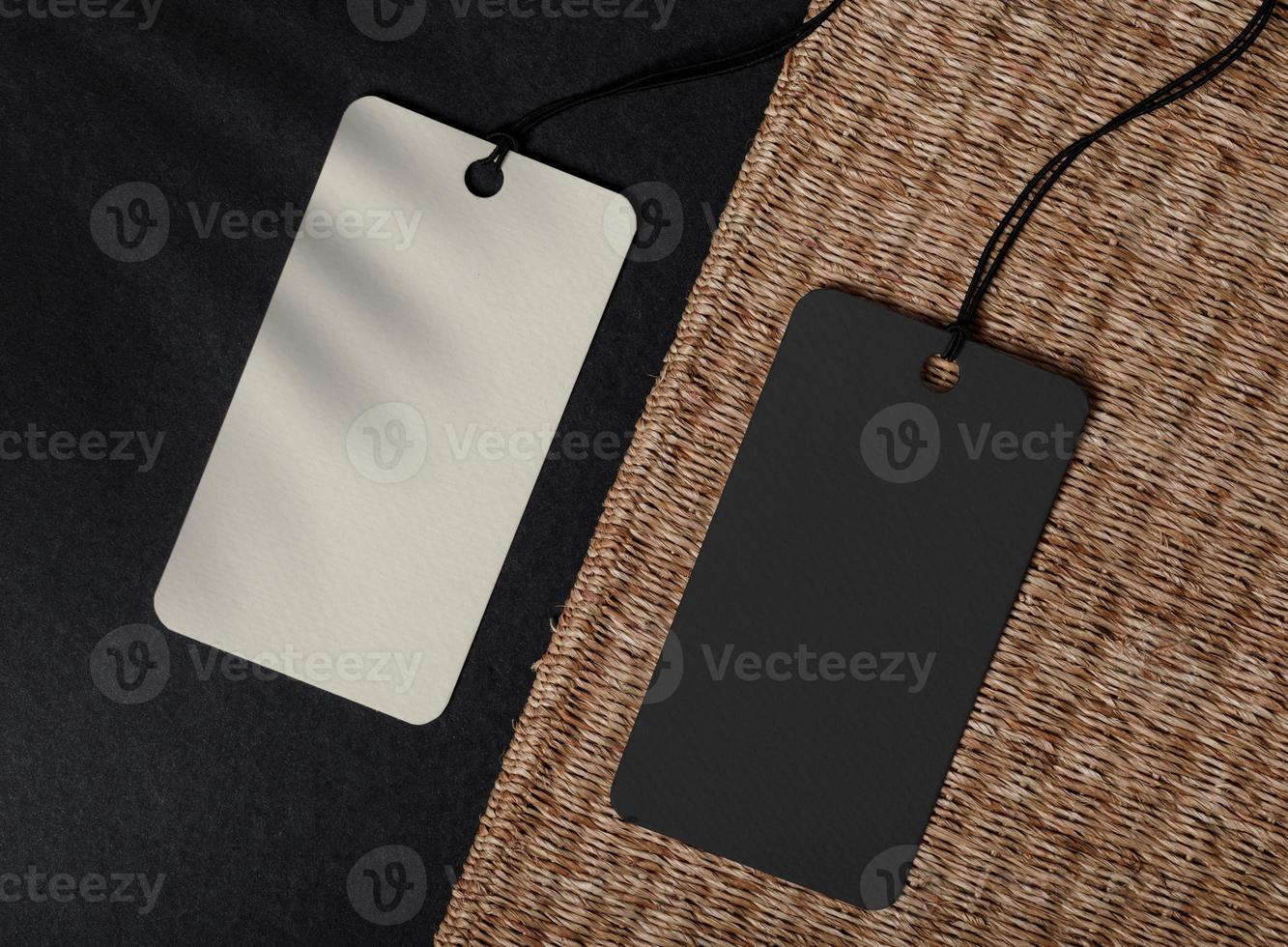 Label Tag mockup template photo