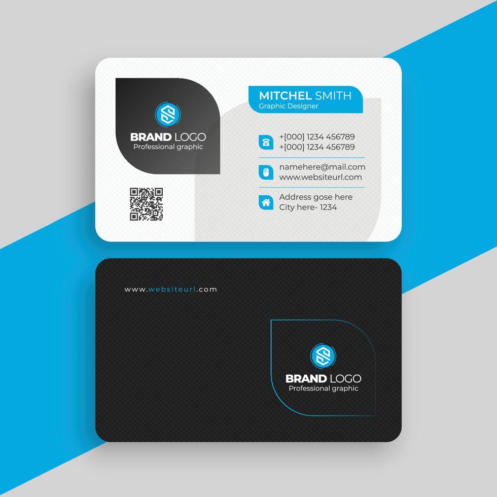 Abstract and Creative Business Card Vector Template