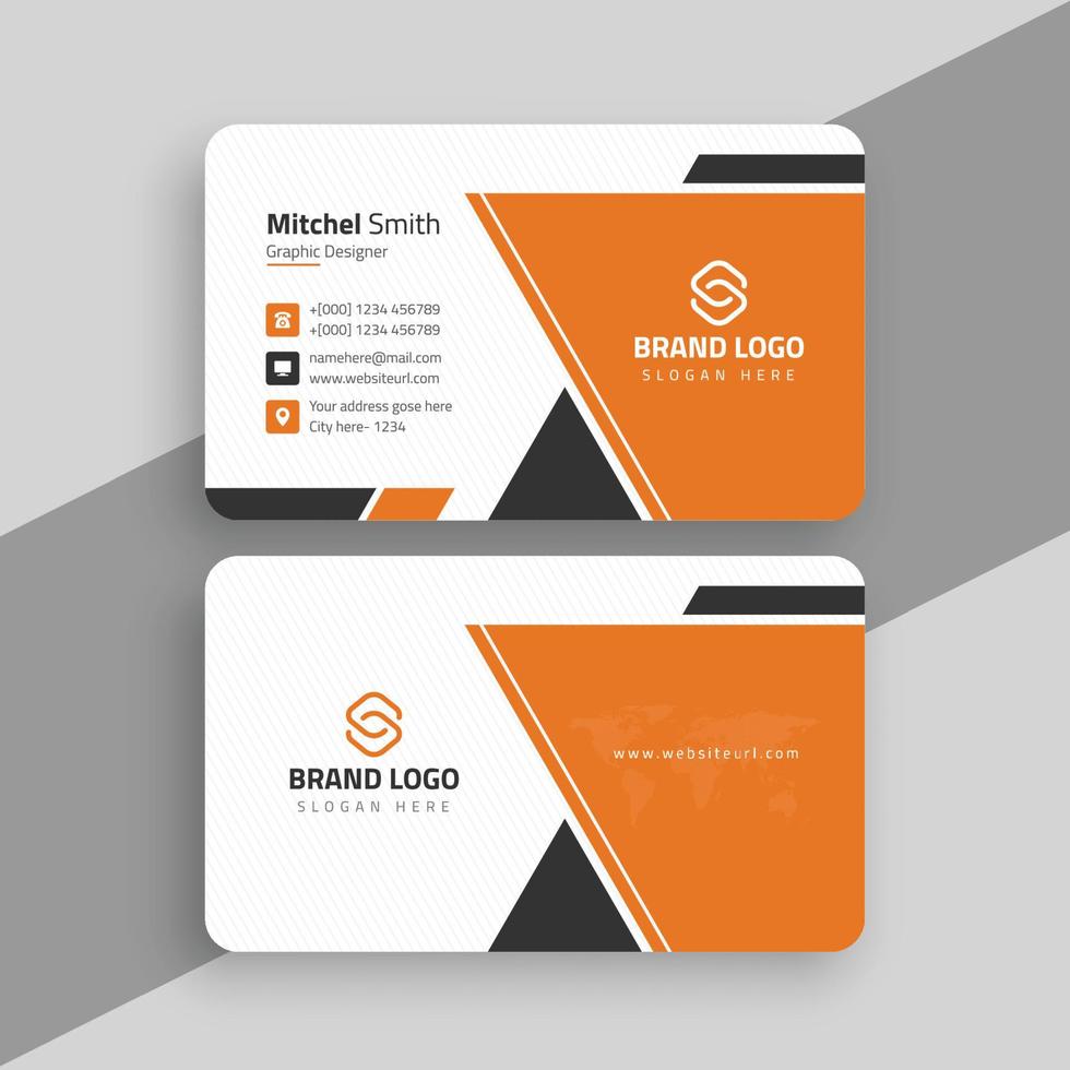 Abstract and Creative Business Card Vector Template