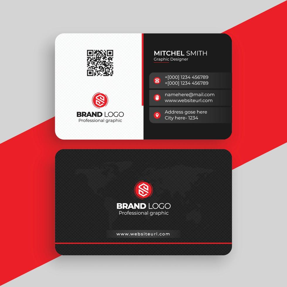 Abstract and Creative Business Card Vector Template