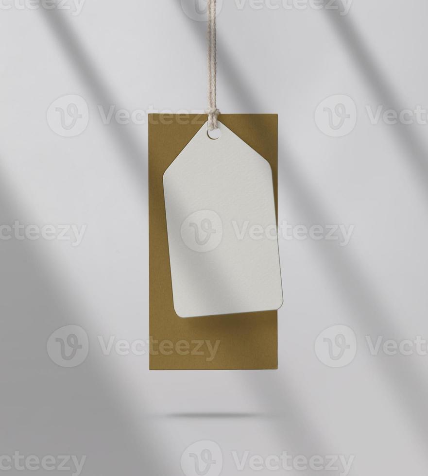Label Tag mockup template photo