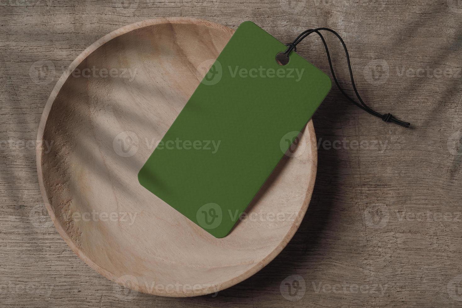 Label Tag mockup template photo