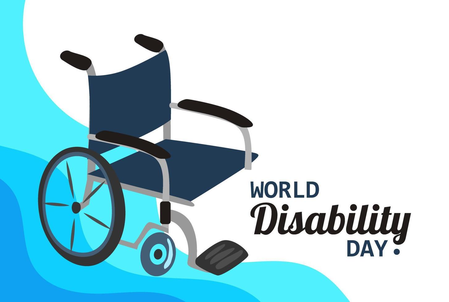 concepto plano del día mundial de la discapacidad vector
