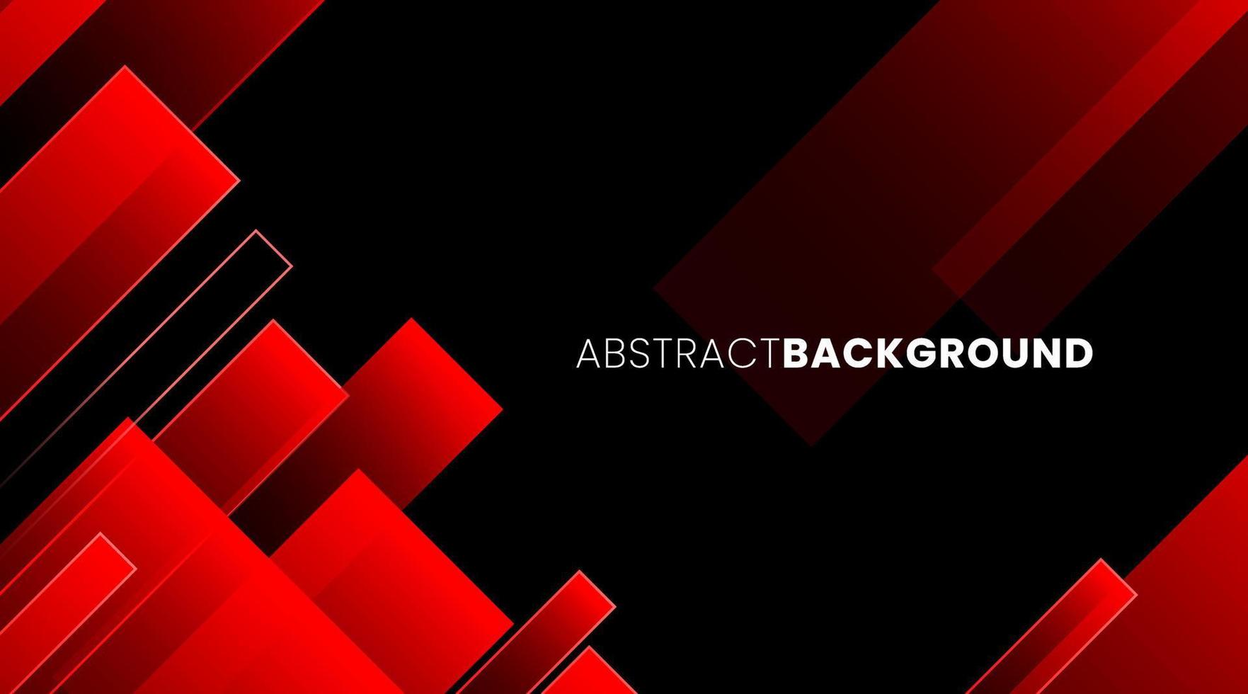 Abstract Geometric Gradient Background Design Red and Black vector