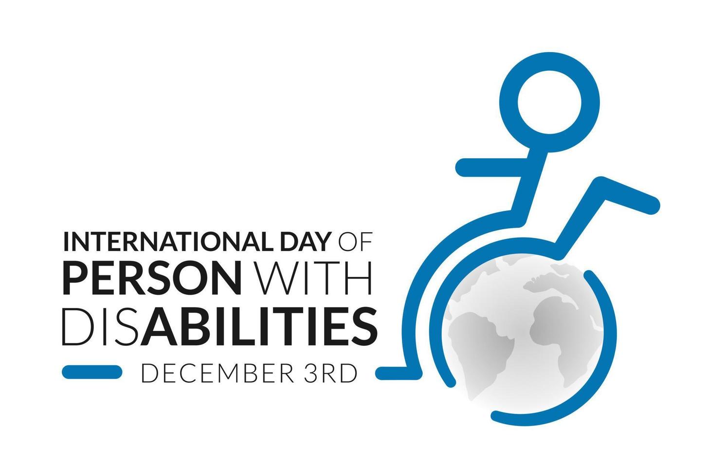 International Day of Person with Disabilities vector