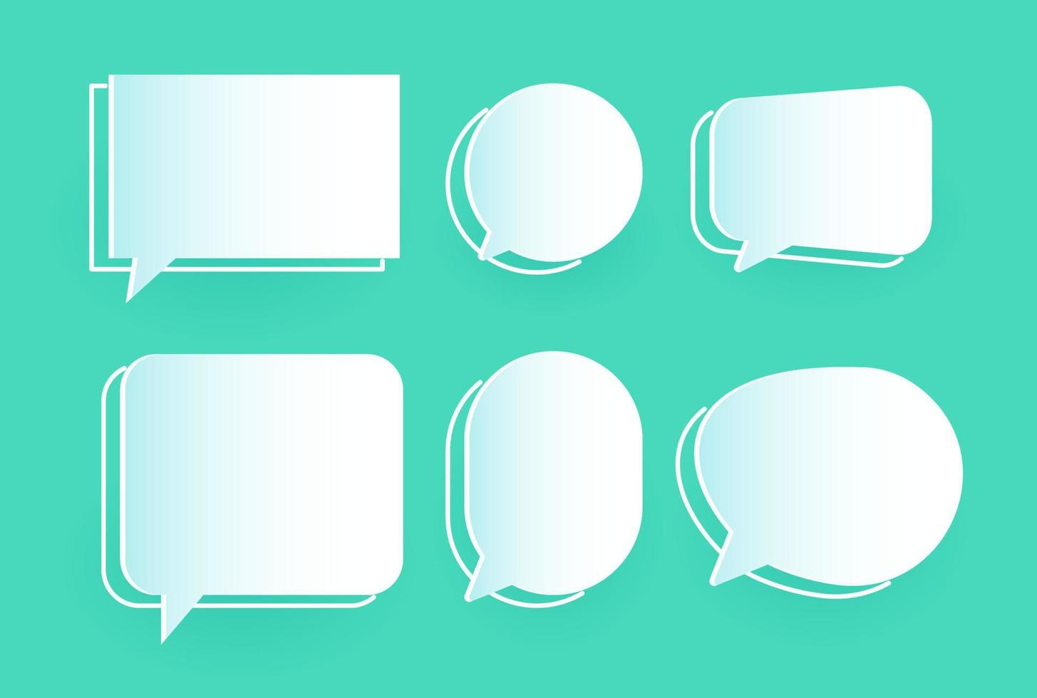 Speech Bubble of dialogue 3d 3 vector