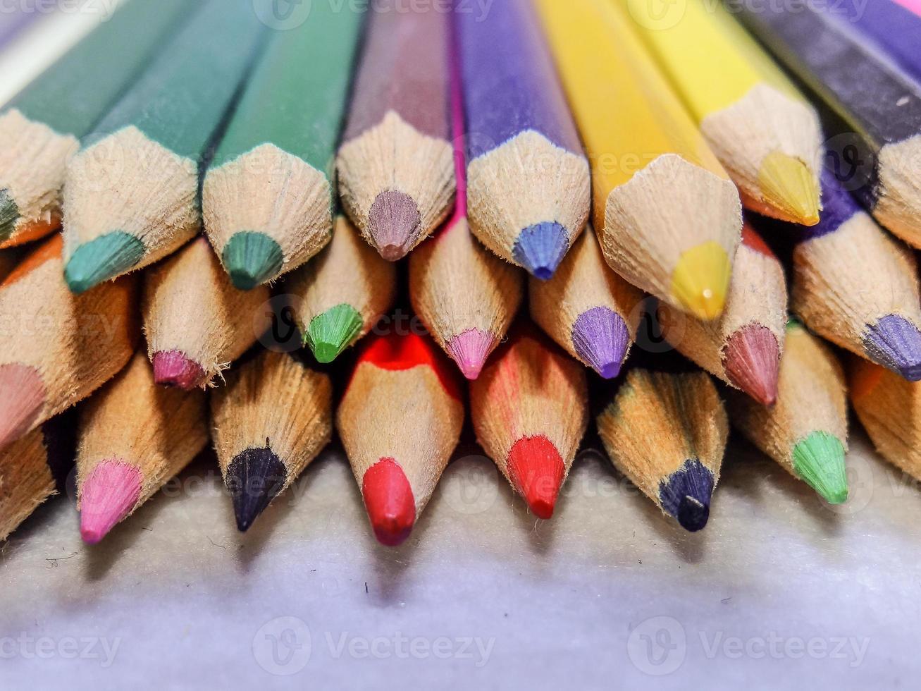 Colored pencils group photo