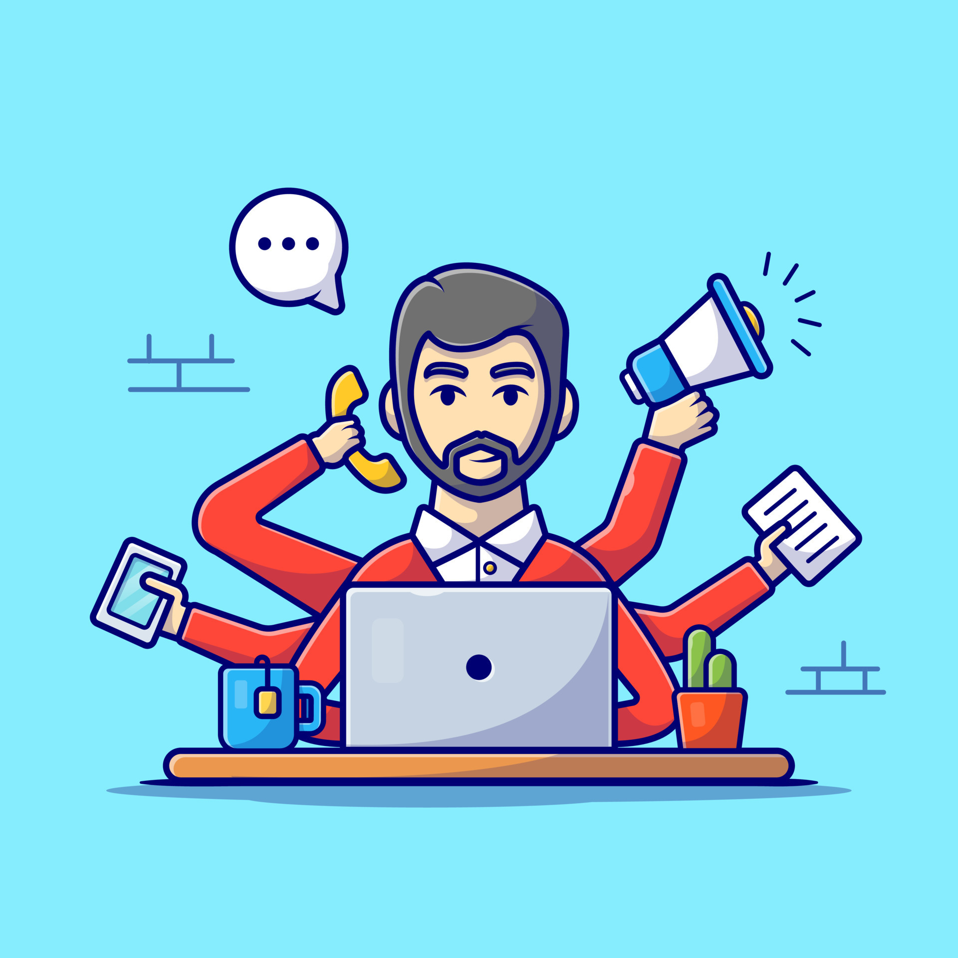 Multitasking comics