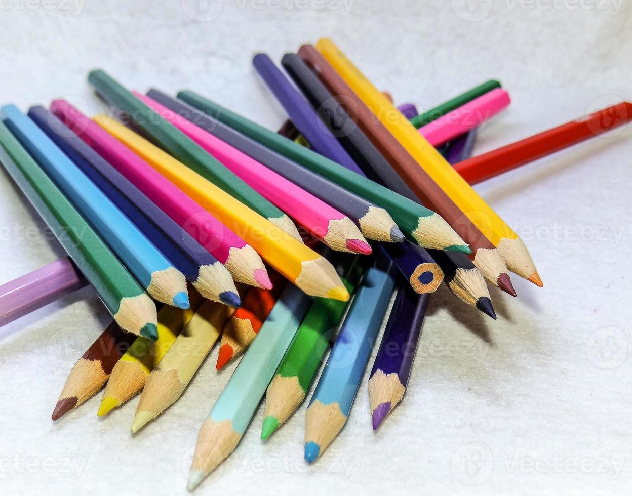 Colored pencils group photo