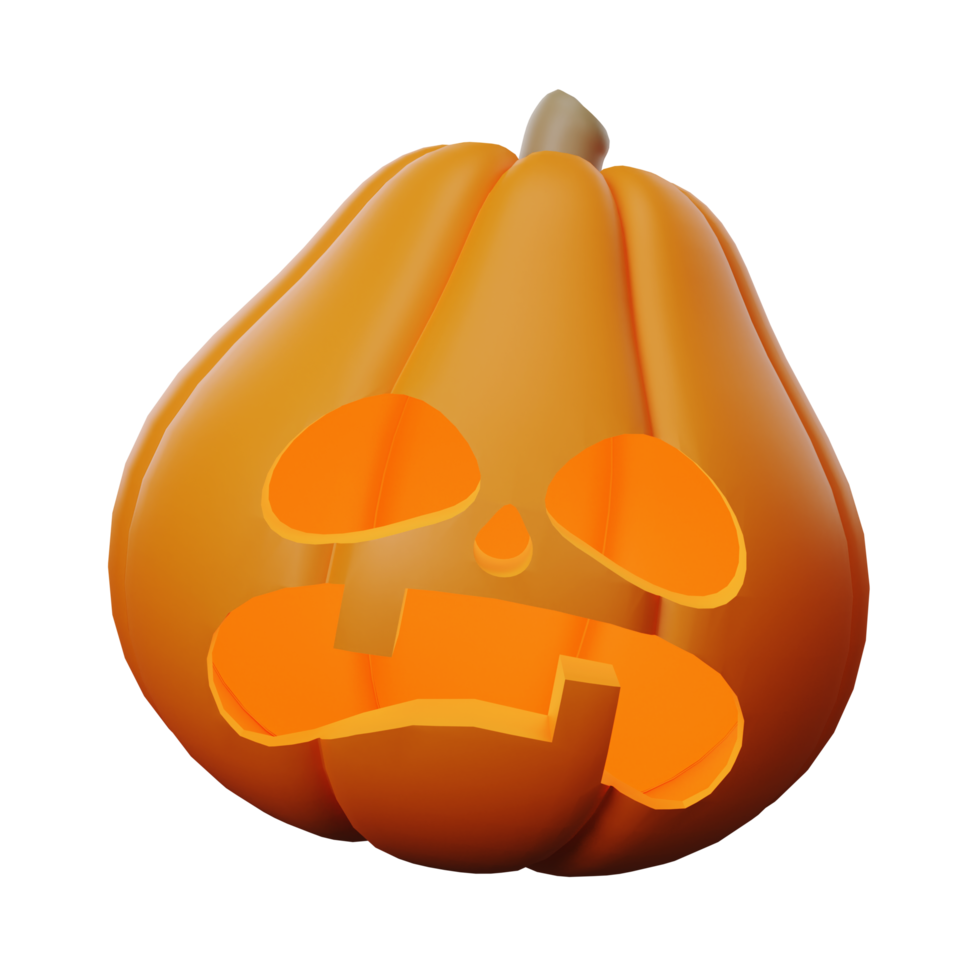 3d Pumpkin Halloween Free PNG