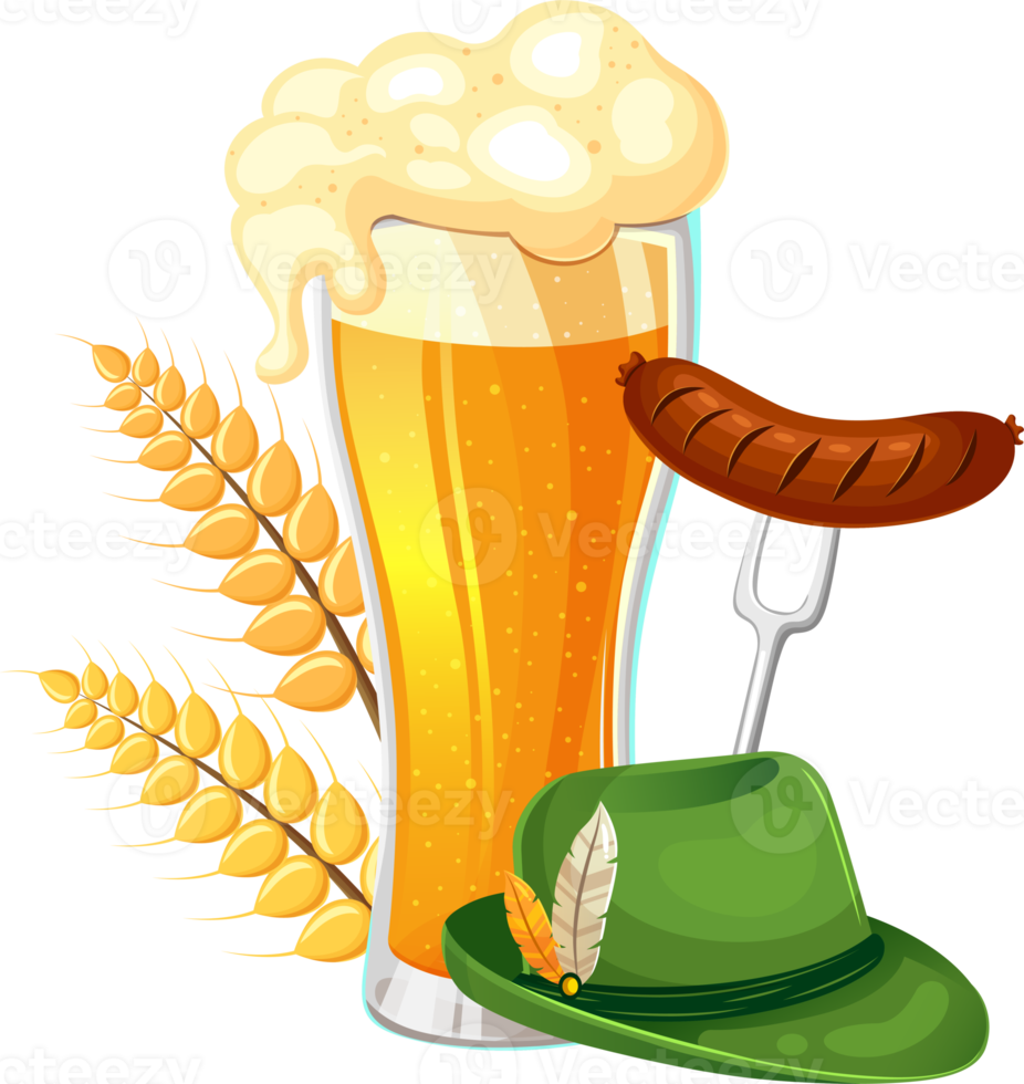 Delicate Oktoberfest elements png