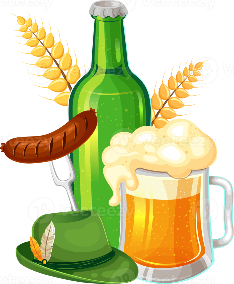 Delicate Oktoberfest elements png