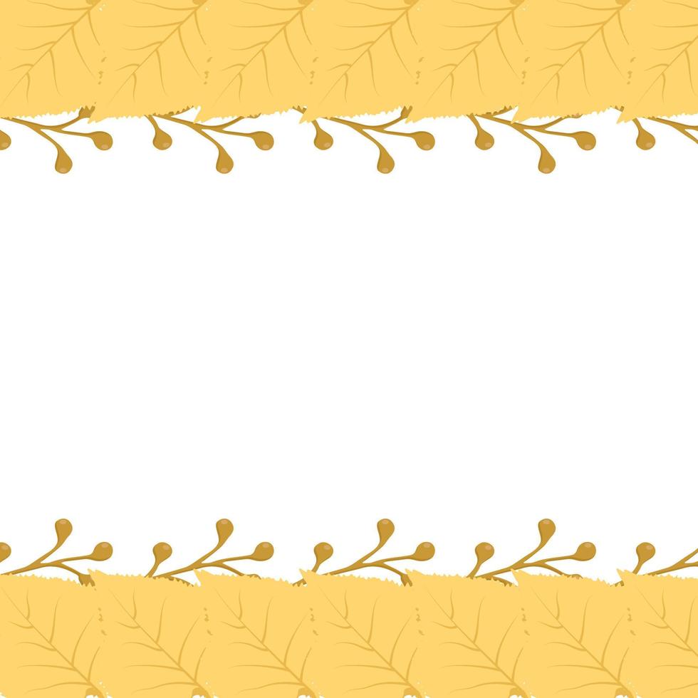 the frame of autumn leaves can be used for decoration vector