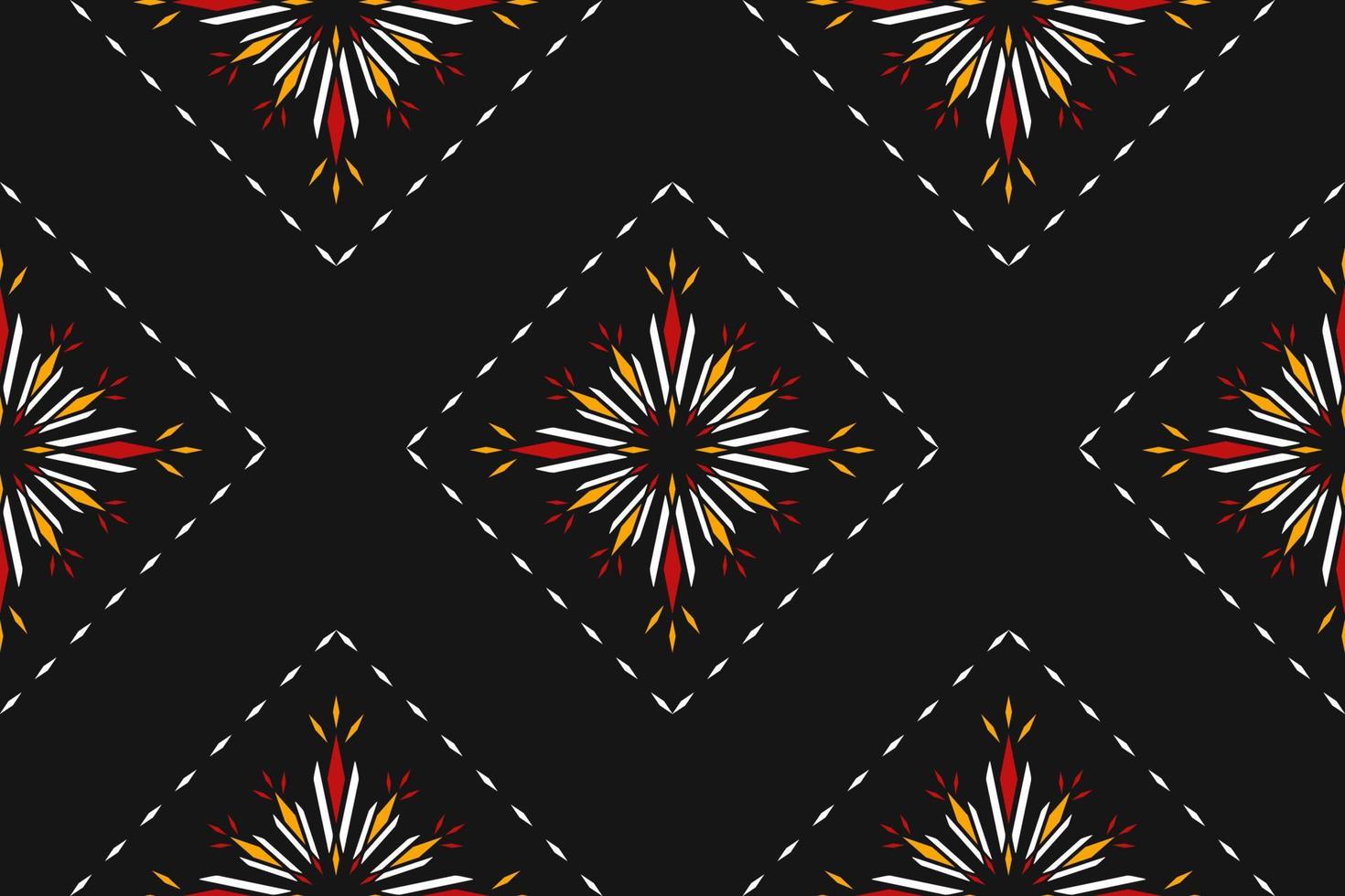 Abstract mandala flower background. Geometric ethnic seamless pattern traditional. vector