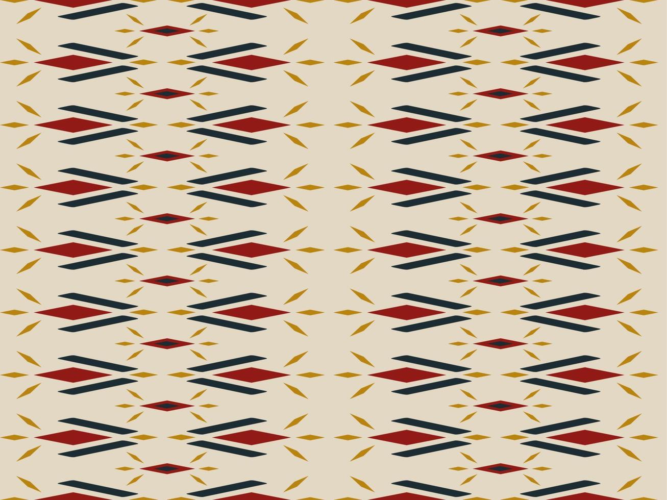 Geometric ethnic oriental seamless pattern traditional. Fabric Indian style. vector