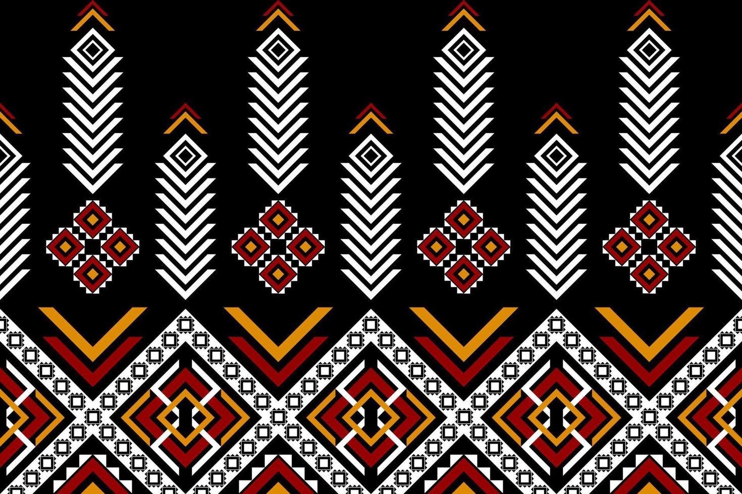 Abstract ethnic pattern art. Geometric ethnic seamless pattern in tribal. vector